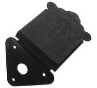MAGICLULU Cordal Triangular Chapado para Mandolina de 8 Cuerdas con Cubierta Removible y Diseño Floral, Accesorio Decorativo Negro para Instrumento Musical