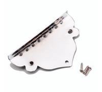 MAGICLULU Cordal y Tornillos con Placa Triangular de Cromo Accesorio Funcional y Decorativo de Mandolina de 8 Cuerdas Repuesto para Mandolina y Guitarra Caja