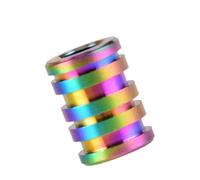 MAGICLULU Cordón de Titanio para Paracord Multiherramientas Cuentas Grandes de Aleación de Titanio Coloridas Colgante Resistente para Camping y Actividades al Aire Libre