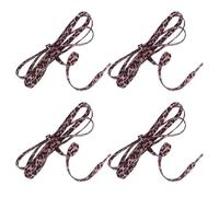 MAGICLULU Cordones Planos de Poliéster Estampado de Leopardo 2 Pares de 120 CM Ataduras de Zapatos Duraderas para Calzado Deportivo y Casual Accesorios Creativos para Hombre y Mujer