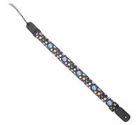 MAGICLULU Correa para Guitarra Infantil Ajustable de Poliéster con Extremos de Cuero Genuino Correa de Hombro Resistente para Niñas Accesorios para Instrumentos Musicales Diseño de