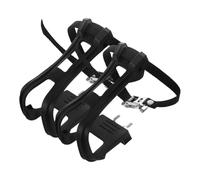 MAGICLULU Correas para Pedales de Bicicleta de Montaña y Carretera, Juego de 1 Par de Correas Plásticas Resistentes Clip para Calapiés, Compatibles Pedales Reflector y Orificio, Accesorio