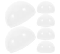 MAGICLULU Cubierta Difusora de Luz LED de PC Plana y Semicircular 6 Piezas Antivaho para Lámparas de Techo, Placas de Cubierta de Luz Resistentes para Iluminación Doméstica y Comercial