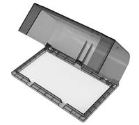 MAGICLULU Cubierta Protectora de Enchufe para Pared 86 Tipo, Doble Ranura, Color Negro, Tapa Adhesiva Antisalpicaduras para Baño y Exteriores, Caja de Salida Resistente y Reutilizable