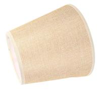 MAGICLULU Cubierta Textil para Pantalla de Lámpara de Mesa E27, Pantalla Cilíndrica de Lino Color Beige, Accesorio Seguro y Estable para Salón y Dormitorio