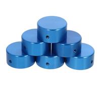 MAGICLULU Cubiertas de Aluminio para Perillas de Pedales de Guitarra, Set de 6, Protectores Resistentes para Músicos Profesionales y Aficionados, Compatibles Pedales Estándar