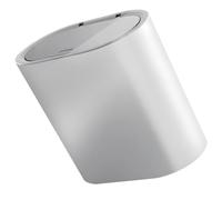 MAGICLULU Cubo de Basura Delgado Tapa, 8l, Prensa, PP, Gris Plata | Cocina y Baño, Encaja en Esquinas Estrechas, Estilo Nórdico Simple, Ligero y Fácil de Llevar