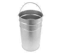 MAGICLULU Cubo de Basura Metálico Galvanizado con Asa, Gran Capacidad | Plata, Fácil de Mover y Transportar, para Baño y Lavandería, Uso Interior Práctico