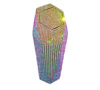 MAGICLULU Cubo de Basura para Vehículo con Diseño de Diamantes Imitación Papelera Mini Redonda de Gran Capacidad Portavasos y Limpieza para Interior del Automóvil