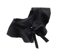 MAGICLULU Cuello Falso Decorativo de Mujer Negro, Cuello Falbala Elegante de Tela Tejida, Accesorio Multipropósito para Decorar Ropa en Estación Cálida y Verano
