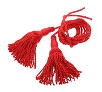 MAGICLULU Cuerda Trenzada Roja para Corneta Borlas, Accesorio Manual para Instrumento de Viento, Cordón Colgante Decorativo, 1 Par para Bandas y Presentaciones Musicales