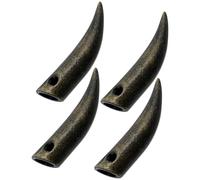 MAGICLULU de Herretes Metálicos Resistentes y Prácticos 4 Piezas Forma de Cuerno de Buey para Reparación y Decoración para Cordones de Cordones de Zapatos