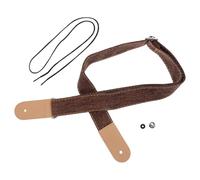 MAGICLULU de Hombro Estilo Campestre para Ukelele de Algodón y Cuero Color Café Uso Cómodo y Alta Durabilidad