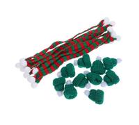 MAGICLULU de Mini Gorros y Bufandas Navideñas Suaves al Tacto Decoración Creativa 10 Juegos de Lana para Botellas de Vino y Muñecas para Manualidades y Fiestas Navideñas