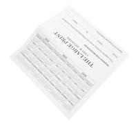 MAGICLULU de Registro de Cheques y Diseño Fácil de Usar Adecuado para Control de Papel Blanco Adecuado para Control de y Organización Bancaria para Gestión Financiera