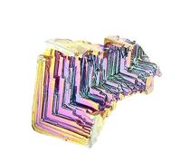 MAGICLULU Decoración De Cristal Lingote Cristal De Espécimen De Bismuto Piedra De Cristal Bismuto Mineral Cristalizado Escoba Cuernos Plants Pastel Piedra Preciosa Cristales De Bismuto Metal