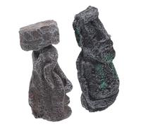 MAGICLULU Decoración De Mesa De Moai Adorno De Estatua De Isla De Pascua Figura De Moai De Resina