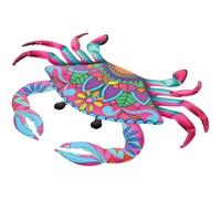 MAGICLULU Decoración de Pared Metálica de Cangrejo Púrpura, Adorno de Hierro Resistente para Jardín y Exteriores, Arte Mural Náutico para Terraza, Sala o Fiesta Temática de Playa