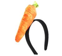 MAGICLULU Diadema de Zanahoria de Peluche para Cosplay y Fiesta de Pascua, Accesorio Fotográfico Unisex, 1 Pieza, Color Naranja Brillante, Diseño Cómodo y Ligero para Eventos y