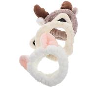 MAGICLULU Diadema Facial de 3 Piezas Orejas de Gato para Niñas y Mujeres, Banda para Lavar Cara y Aplicar Mascarillas, Set Multiuso de Tela Cómoda para Spa y Cuidado Piel