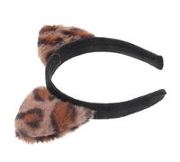 MAGICLULU Diadema Orejas de Gato Animal Diseño de Leopardo para Chicas, Accesorio para Disfraz de Víspera de Todos y Festivales, Banda Pelo Flexible y Cómoda 8.46X6.49 Pulgadas