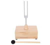 MAGICLULU Diapasón 528 Hz de Aleación de Aluminio con Caja de Resonancia de Madera Kit de Martillo y Diapasón para Meditación y Sanación con Diapasones Herramienta Relajante para Yoga y