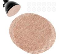 MAGICLULU Difusor de Luz para Lámpara Colgante 2 Piezas, Pantalla de Tela Suave Color Café Claro, Diámetro 10 Cm, Accesorio para Lámparas de Techo, Protección Ocular Infantil y Reducción