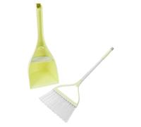 MAGICLULU Escoba y Recogedor Infantil Pequeño Kit de Limpieza para Niñas Seguro y para Hogar Herramientas Educativas para Quitar Polvo Esquinas Diseño Moderno y Duradero Color Verde Manzana