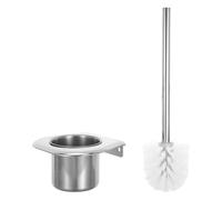 MAGICLULU Escobilla de Inodoro Montada Pared con Soporte de Acero Inoxidable Resistente Diseño Oculto Instalación Rápida para Baño Ahorro de Espacio y Almacenamiento Higiénico Hogar
