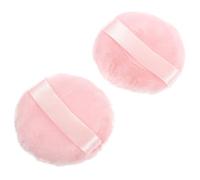 MAGICLULU Esponjas Aplicadoras De Maquillaje Rostro 2 Unidades Diámetro 75 Mm Algodón Puro Rosa Para Polvos Faciales Cuidado Para Mujeres y Niñas Uso Doméstico y Salón
