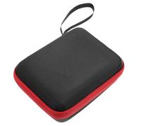 MAGICLULU Estuche Portátil para Púas de Guitarra Borde Rojo de Nylon y Diseño de Malla Negra Caja Flexible de Gran Capacidad para Almacenamiento y Protección de Púas de Guitarra Eléctrica