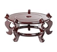 MAGICLULU Expositor chino de madera de 6 pulgadas soporte para jarrón base tetera Bonsai Pedestal para acuario acuario lámpara de mesa decoración del hogar