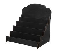 MAGICLULU Expositor De Tarjetas De Madera para Tarjetas De Felicitación Organizador De Postales y Artículos De Papelería para Escritorios De Oficina