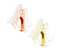 MAGICLULU Extractor de Grapas Portátil en Forma de Avión, Mini Quitagrapas de Metal 2 Piezas (oro Rosa y Dorado), Herramienta Práctica para Oficina, Hogar y Escritorio, Sacaclavos Útil