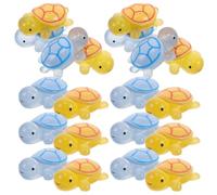 MAGICLULU Figuras Luminosas de Tortugas de Resina para Coche, Mini Adornos de Tortuga Amarilla y Azul, 20 Piezas, Decoración Nocturna para Tablero, Accesorio Resistente Adhesivo