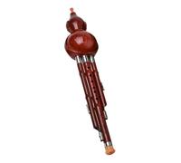 MAGICLULU Flauta China Hulusi para Principiantes Instrumento de Viento Tradicional de Cucurbitáceas Tono si Bemol Material Imitación Madera Adecuado para Estudiantes y Práctica Musical