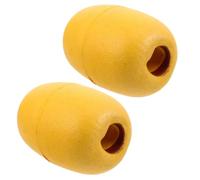 MAGICLULU Flotador de Espuma Amarillo y Fácil Instalación 2 Piezas Diseño Compacto de PVC, Superficie Resistente al Desgaste para Redes de Pesca en Aparejos de Pesca en Agua Salada