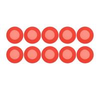 MAGICLULU Funda Estetoscopio de Silicona Roja, Protector Portátil Cabeza del Estetoscopio Buena Transmisión de Sonido, Pack de 10 Unidades para Médicos y Enfermeras