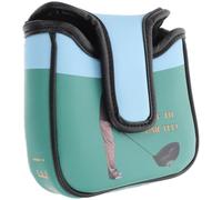 MAGICLULU Funda para Putter de Golf Ligera y Fácil de Instalar Diseño de Dibujos Animados en PU Cuadrada para Protección Campo de Golf