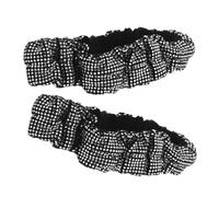 MAGICLULU Fundas Decorativas para Espejos Retrovisores de Coche 2 Piezas Gemas de Imitación Blancos Molduras Interiores Resistentes al Polvo y Protección Antichoque para Uso en Automóviles