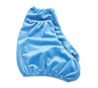 MAGICLULU Fundas para Botas de Patinaje de Poliéster Resistentes al Desgaste, Tamaño L, Color Azul Claro, 1 Par, Protectores Cómodos para Patines Artísticos Hielo, Cubrezapatos Portátiles