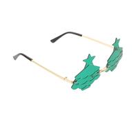 MAGICLULU Gafas de Sol Diseño de Hoja para Fiesta Verano, Protección Solar y Material Pc, Estilo Moderno y Unisex para Caminar en Días Soleados