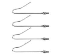 MAGICLULU Gancho para Patas de Aves de Corral 4 Piezas de Acero Inoxidable, Herramienta para Atrapar Pollos y Pavos en Granja, Accesorio Resistente para Manejo Seguro en Gallineros