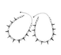 MAGICLULU Gargantilla Punk para Mujer 2 Piezas Color Negro Pistola, Collar de Púas Vintage, Joyería Gótica Urbana, Collar de Hombre, Accesorios para Fiestas y Estilo Callejero