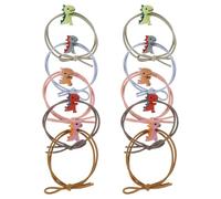 MAGICLULU Gomas Cabello Diseño de Dinosaurio para Niñas, 10 Piezas Multicolor, Banda Elástica y Resistente, Accesorios para Peinados Diarios y Fiestas Color Aleatorio