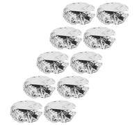 MAGICLULU Gorro Térmico de Aluminio Cabello Borde Elástico, Protector de Calor para Capilar en Spa, Pack de 10 Unidades Plateadas