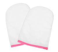 MAGICLULU Guantes para Decoración de Uñas de Parafina de Felpa para Manos Tejido de Rizo que Activan Tejidos y Mantienen el Calor, Ideales para Salón y Manicura