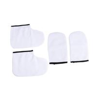 MAGICLULU Guantes y Botines De Parafina Térmicos Para Manos y Pies, 4 Unidades, Talla Única, Poliéster y Franela, Conservación De Calor, Para Cuidado Nutritivo En Spa y Uso Doméstico