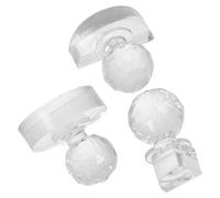 MAGICLULU Herramienta de Prensa Acrílica para Maquillaje de Ojos y Polvos Compactos, Set de 3 Piezas Moldes Redondos 1/4 y 1/2 Pulgada, para Aplicación Precisa en Salones y Casa