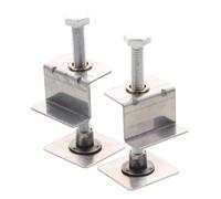MAGICLULU Herramienta Paquete de 2 Piezas Niveladora de Baldosas de Hierro Ajustable Elevador de Altura 7-115mm para Construcción y Nivelación de Azulejos